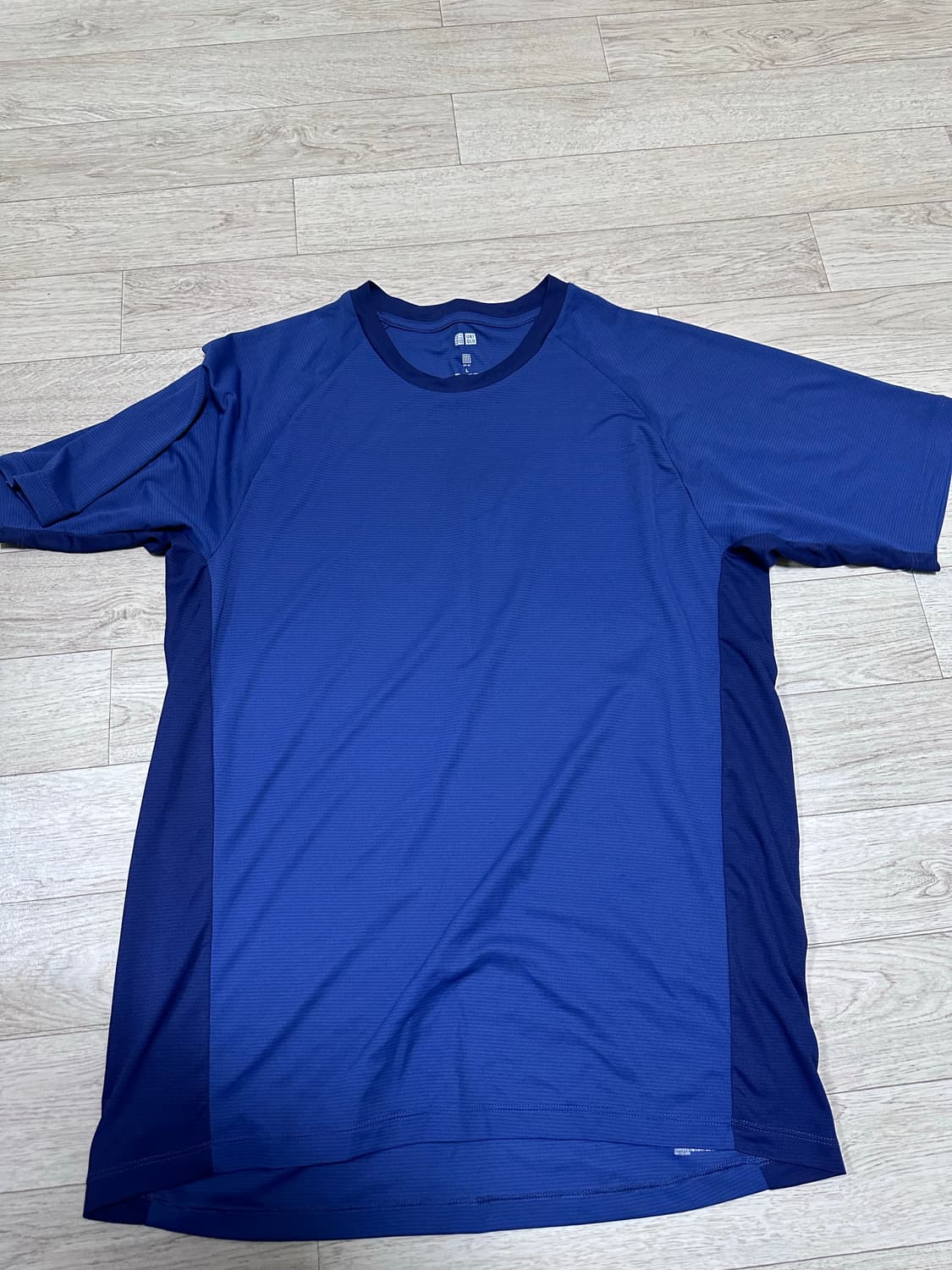 (L) 유니클로 드라이 반팔 네이비블루 상품이미지1