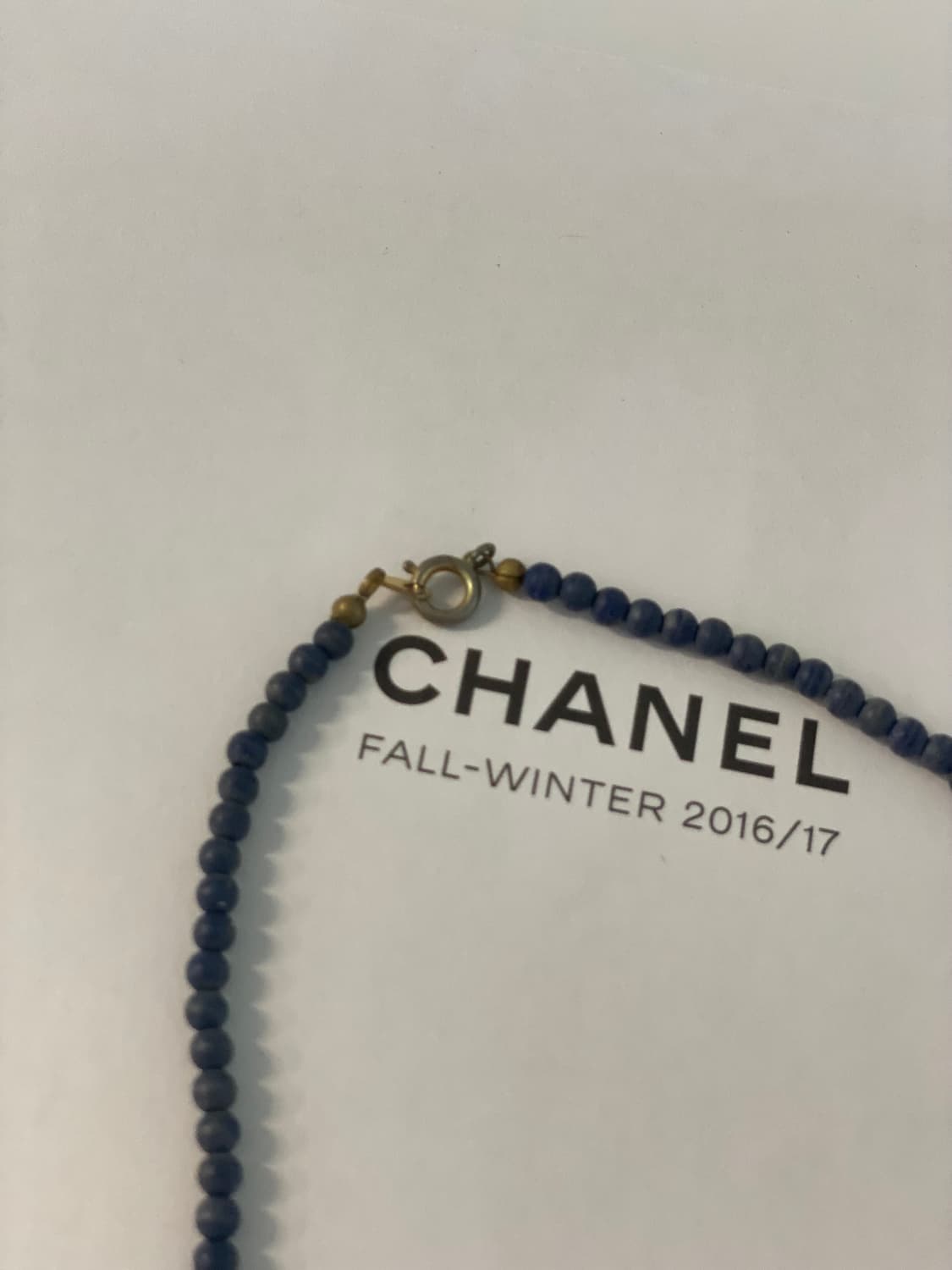 퍼플 청보라 비즈 목걸이 일본 빈티지 네크리스 상품이미지5