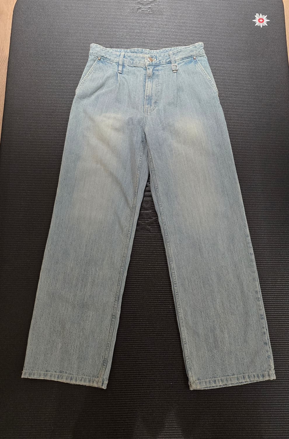 우영미  블루 와이드 슬럽 데님 팬츠 25ss 상품이미지1