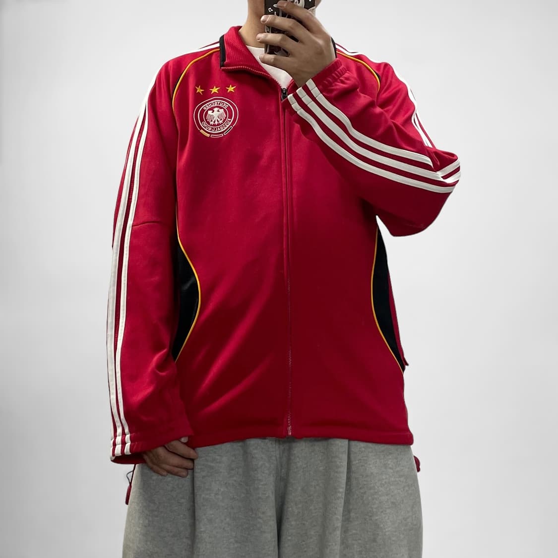 아디다스 독일 트랙탑 져지 레드  상품이미지1
