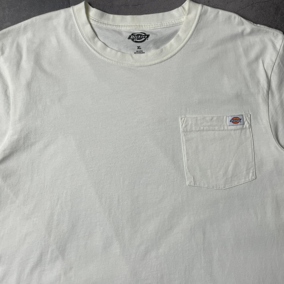 DICKIES 디키즈 아이보리 코튼 반팔티셔츠 A01020 상품이미지3