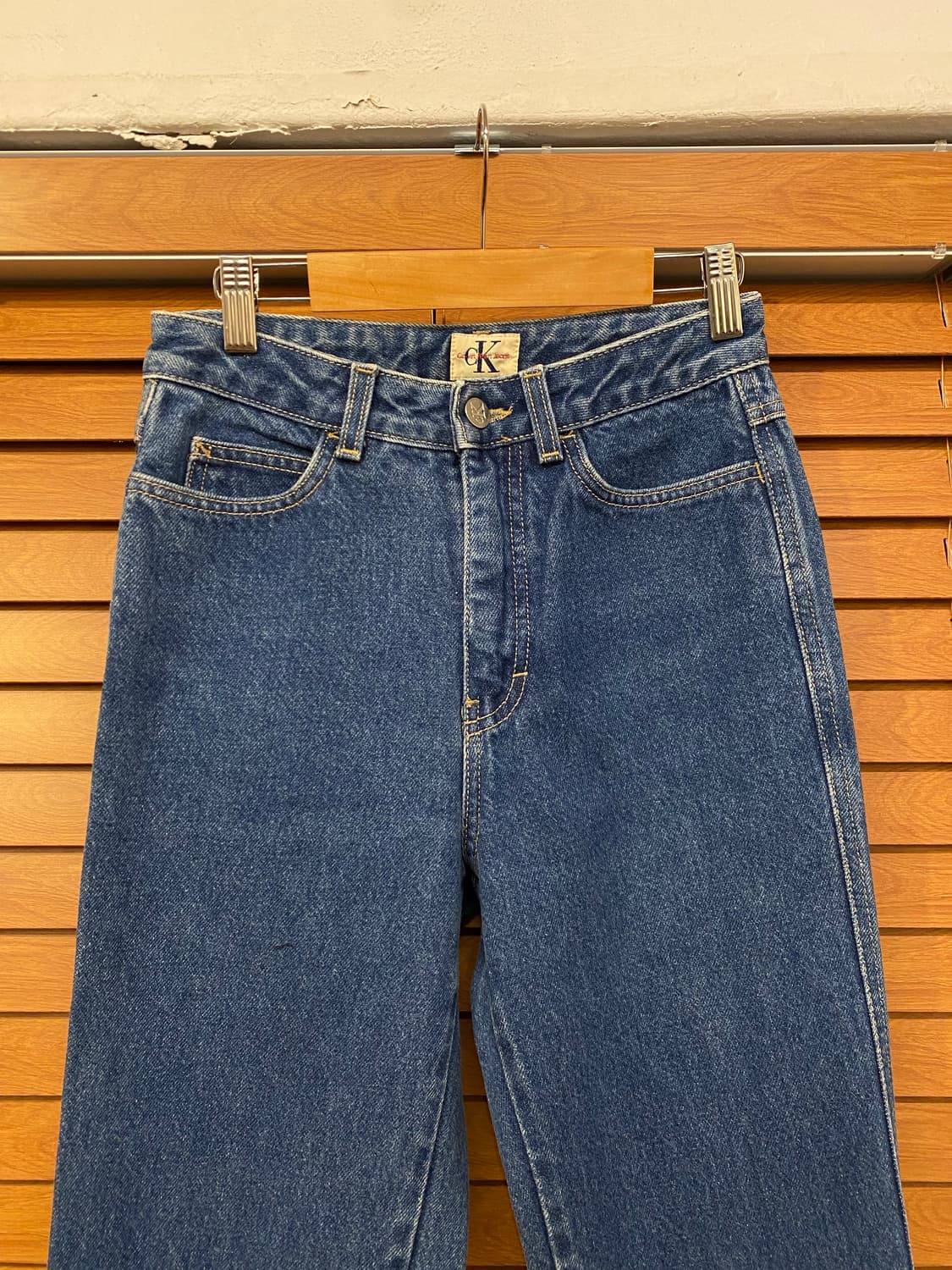 90s USA CK 캘빈 클라인 진청 스트레이트진 상품이미지7
