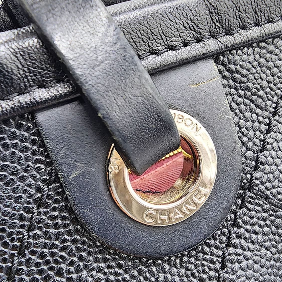 샤넬 블랙 캐비어 쇼퍼백 #19 상품이미지6