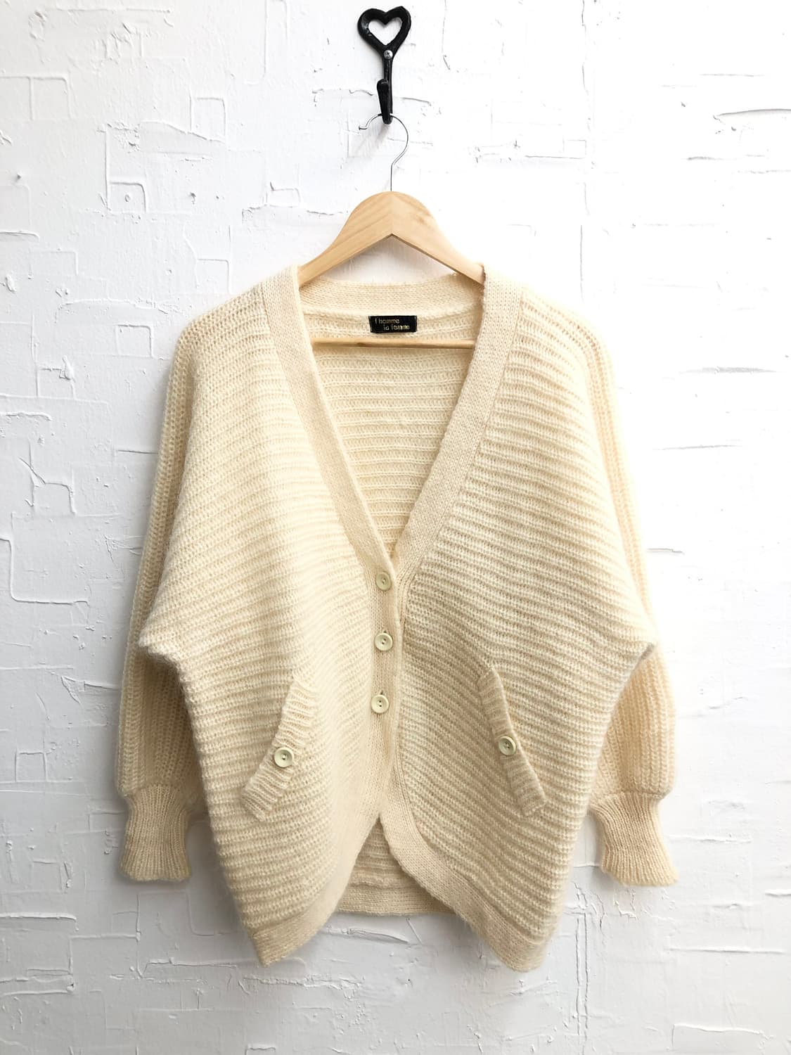 ivory cozy pocket cardigan 상품이미지4