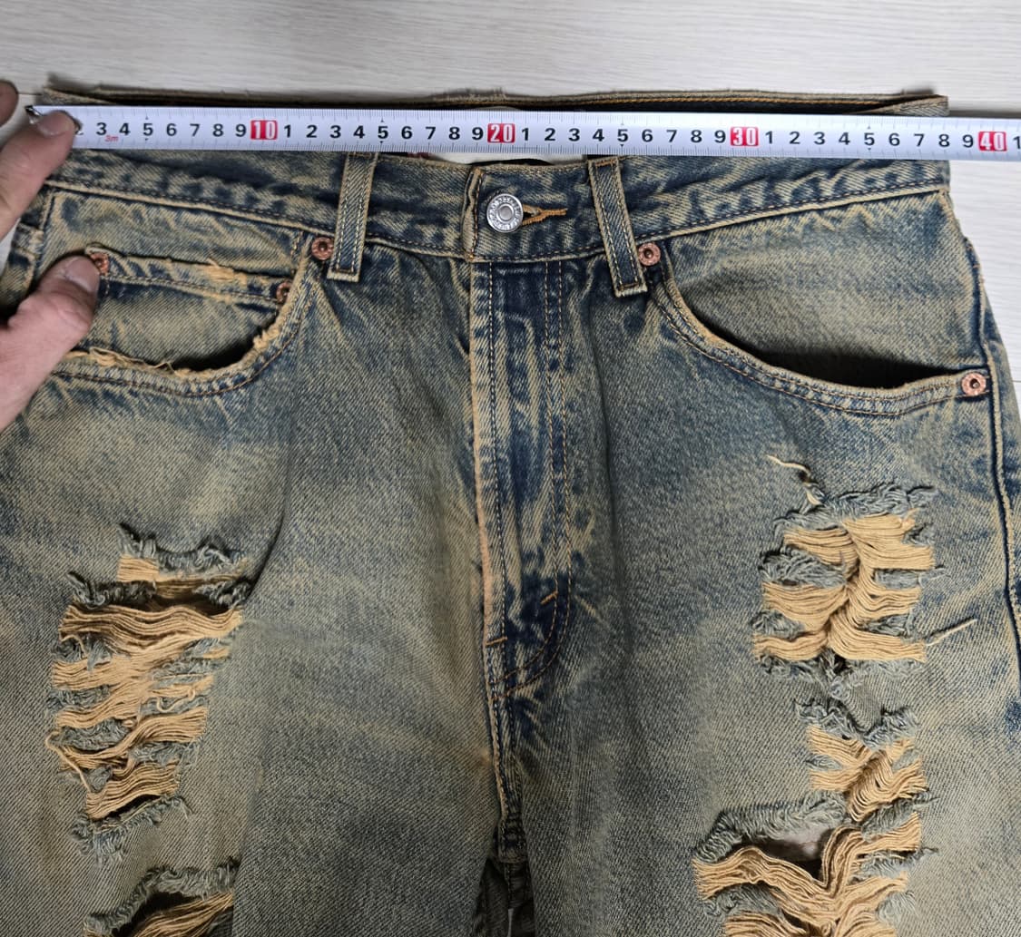 리바이스 505 레귤러핏 데미지 데님 상품이미지5