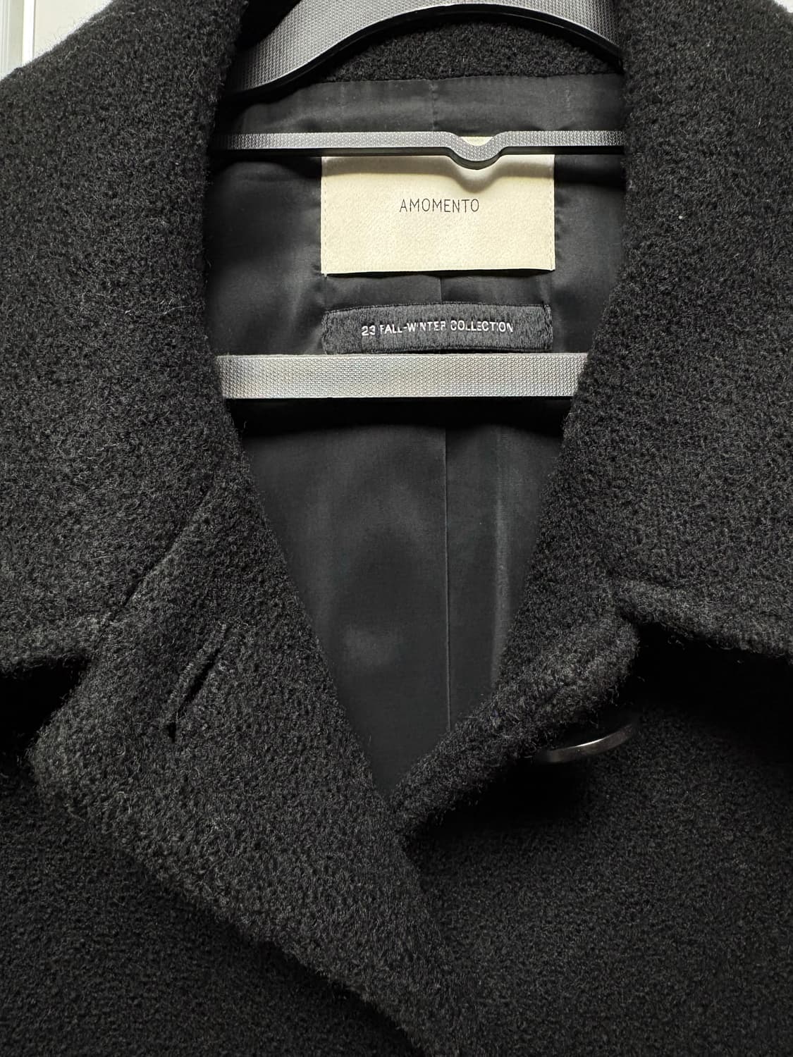 아모멘토 23Fw 아워글래스 하프코트 상품이미지1