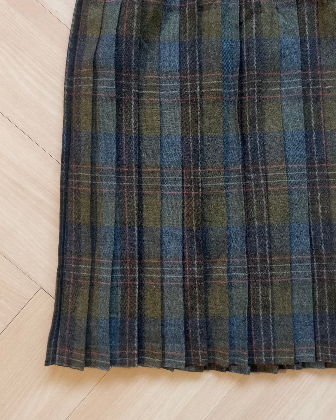 [Belle Bien] Wool Tartan Pleated Skirt 상품이미지2