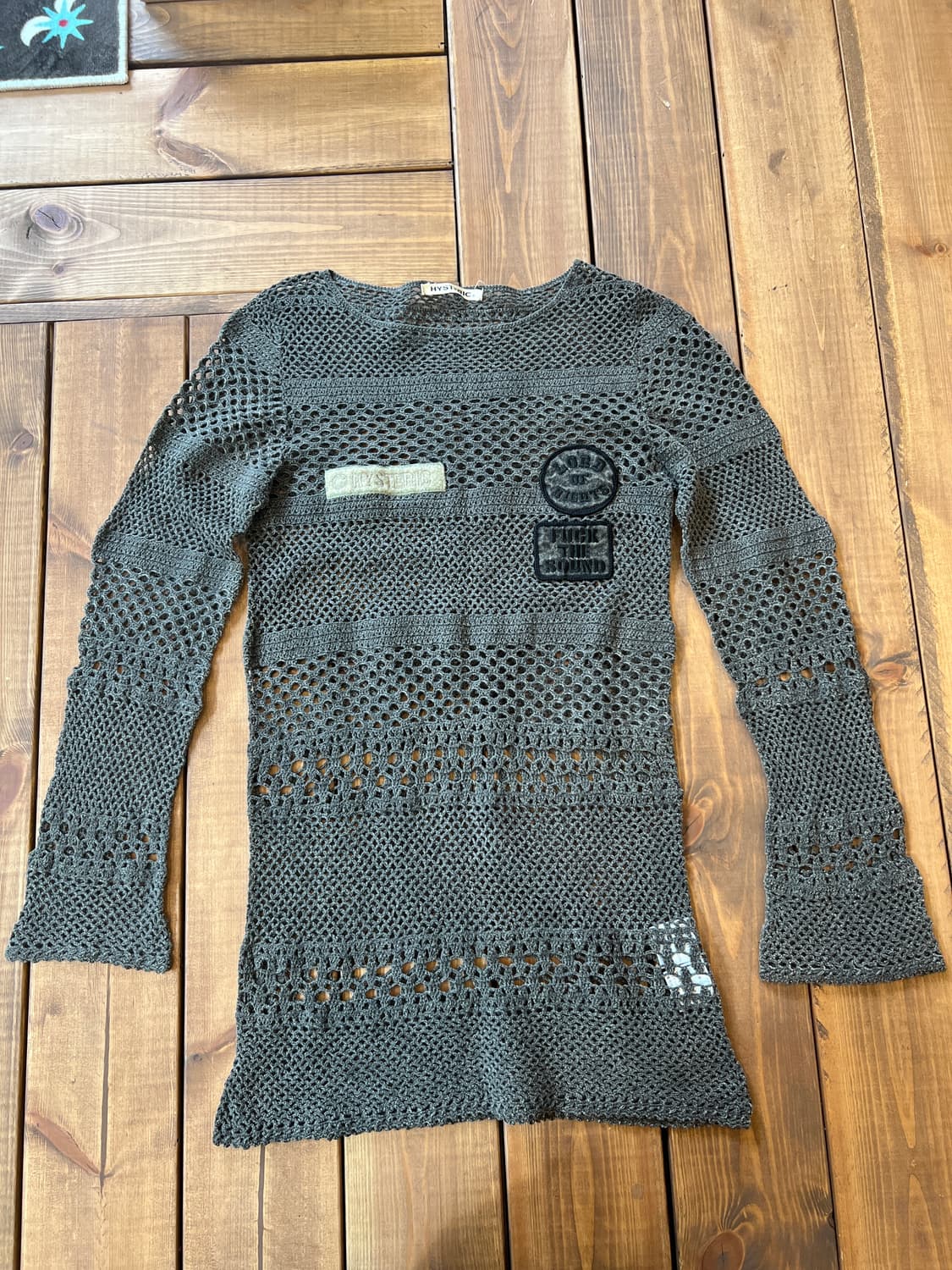 히스테릭 글래머 매쉬 그레이 니트  상품이미지6