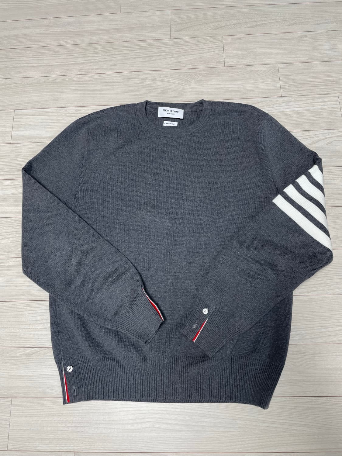 톰브라운 밀라노 스티치 니트 그레이(4사이즈) 상품이미지1