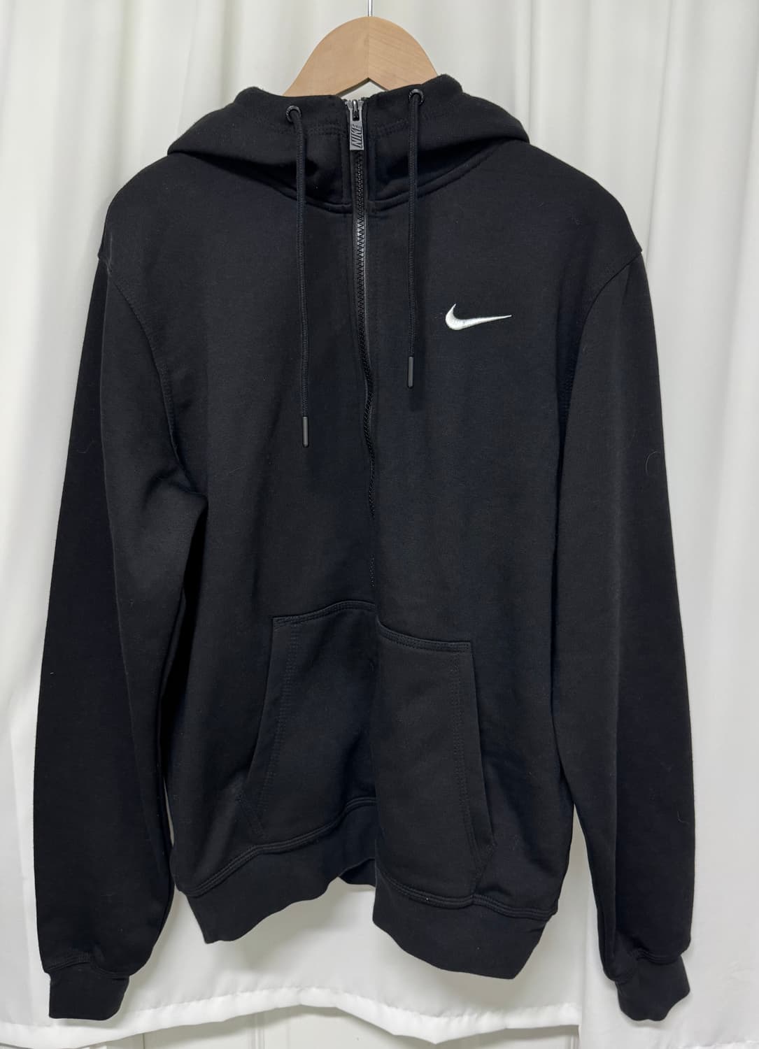 나이키 스우시 기모 후드 집업 상품이미지1