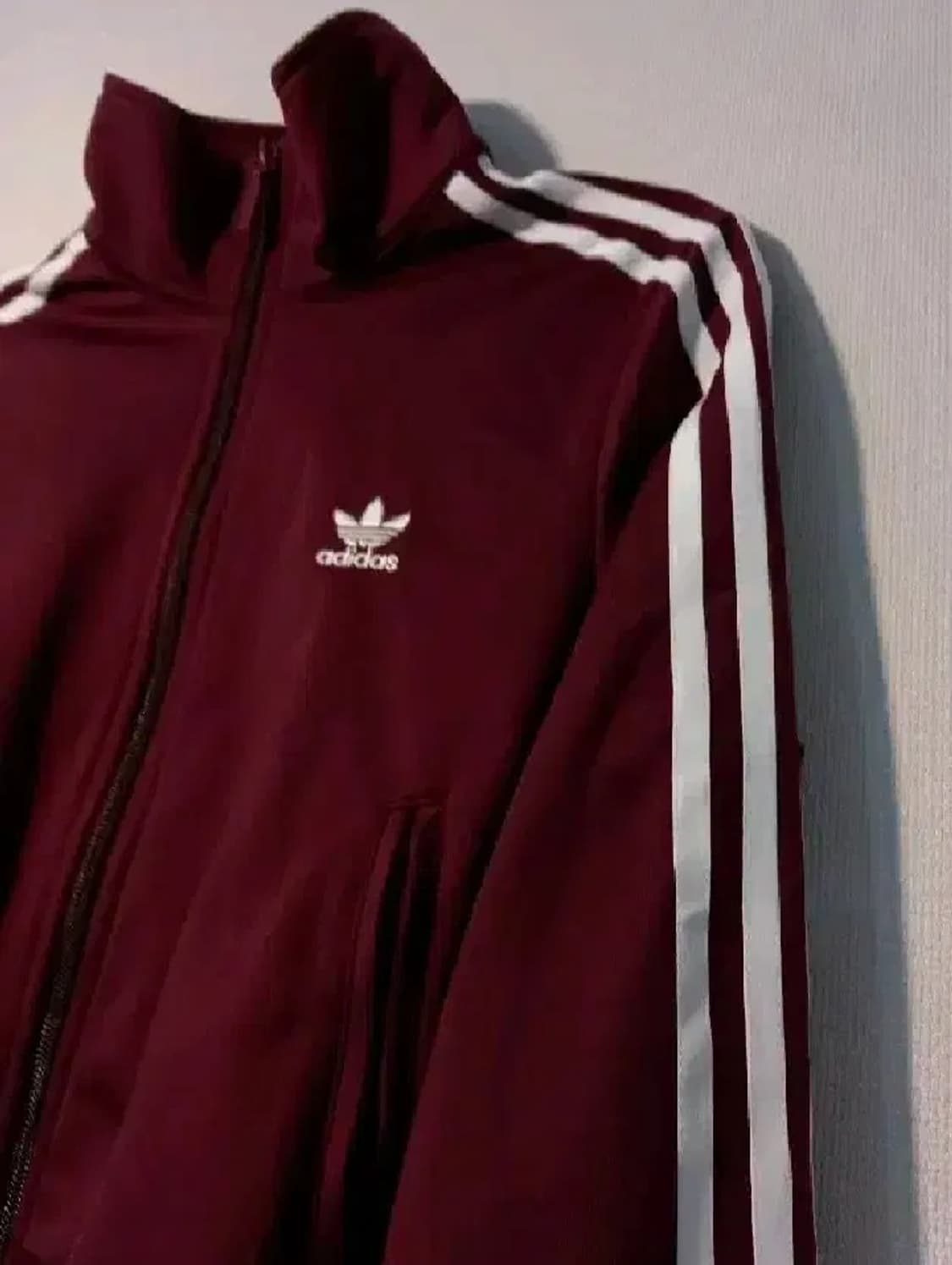아디다스 파이어버드 버건디 트랙탑 저지 져지집업 80~85 상품이미지2