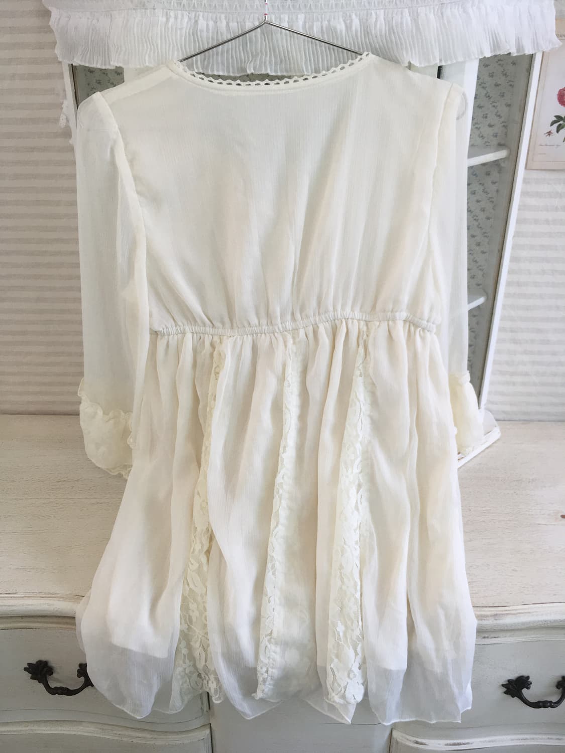 jpn vintage ivory fairy lace blouse 상품이미지6