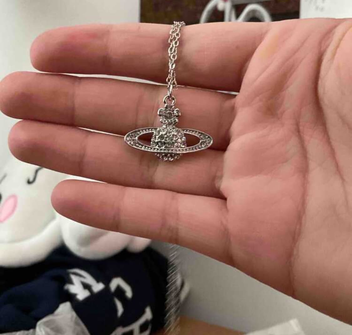 비비안웨스트우드 목걸이 실버 미니바스 급처 상품이미지2