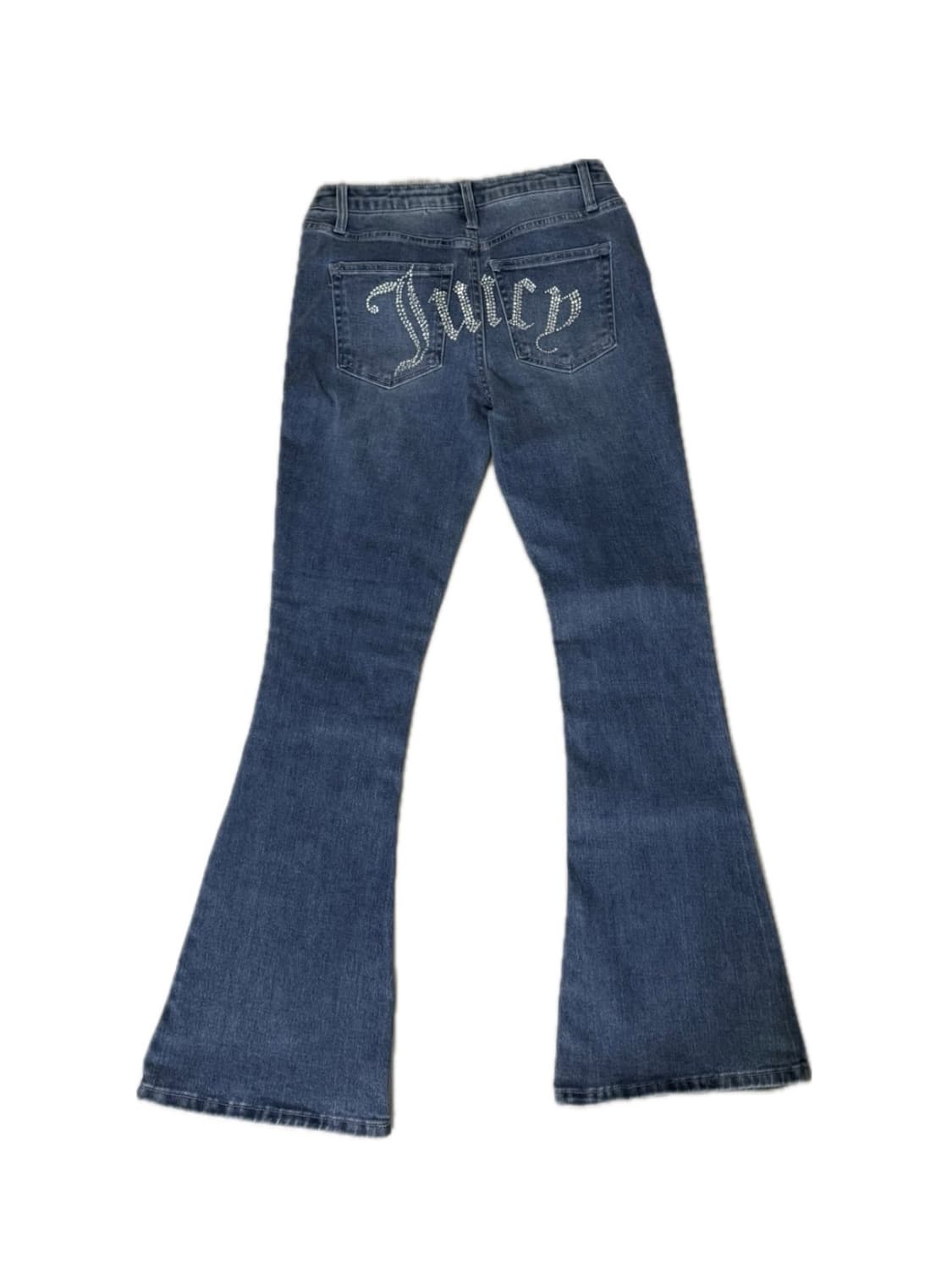 Juicy Couture 쥬시꾸뛰르 라인스톤 부츠컷 y2k 데님 상품이미지1