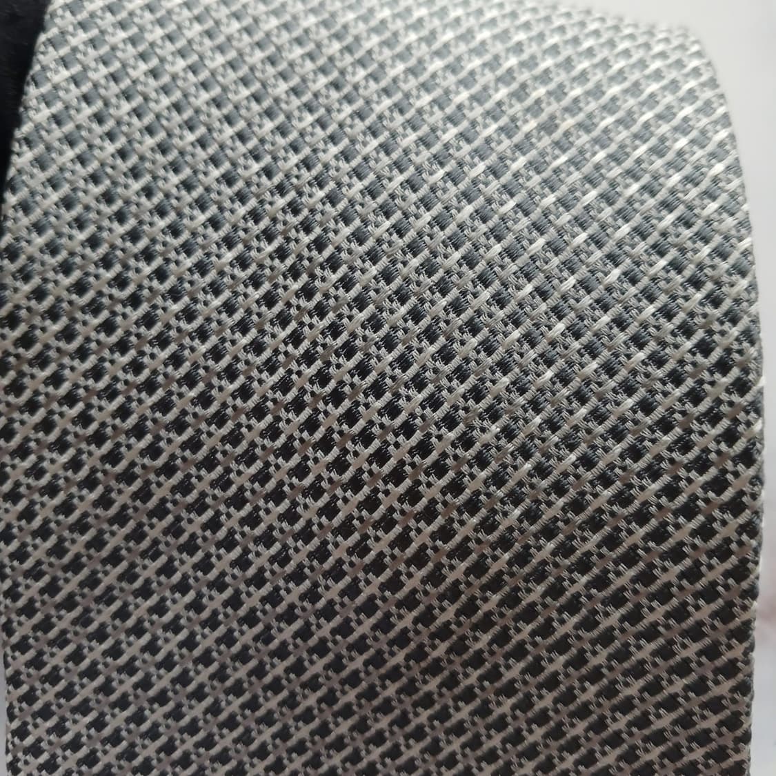 크리지아 우오모 실크 실버 자카드 넥타이 9.1cm A+등급 A18715 상품이미지6