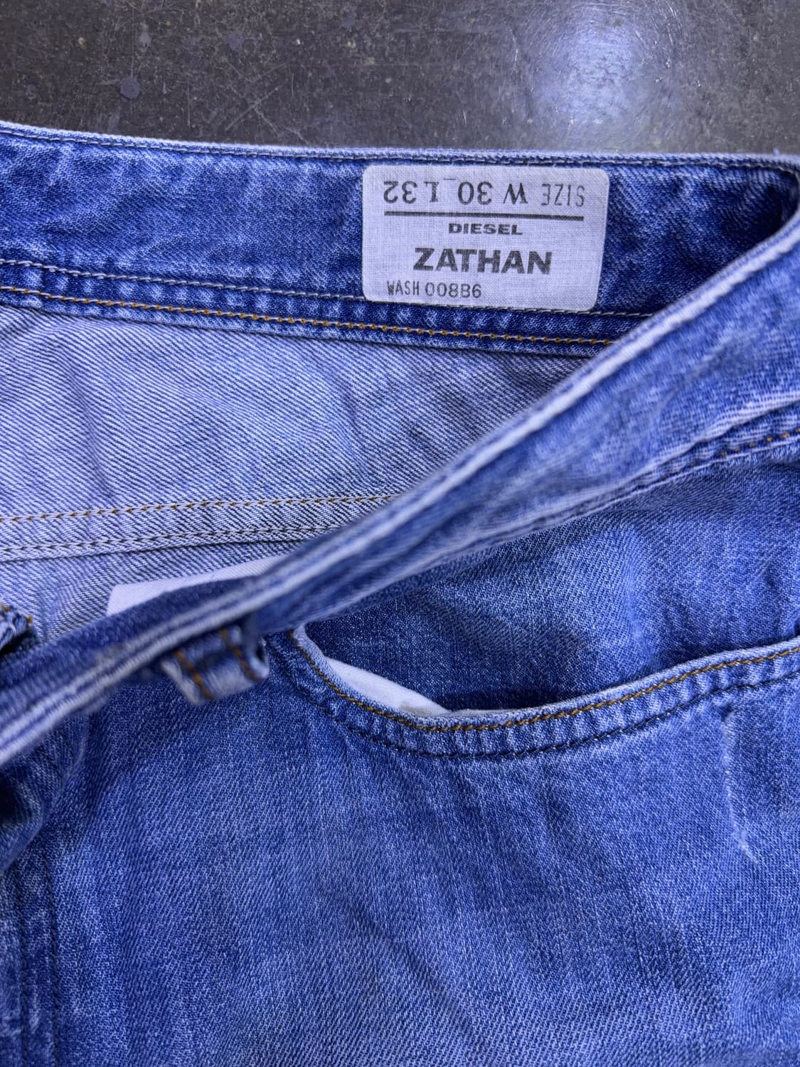 디젤 빈티지 워싱 부츠컷 플레어핏 자탄 데님팬츠 청바지 30 상품이미지9