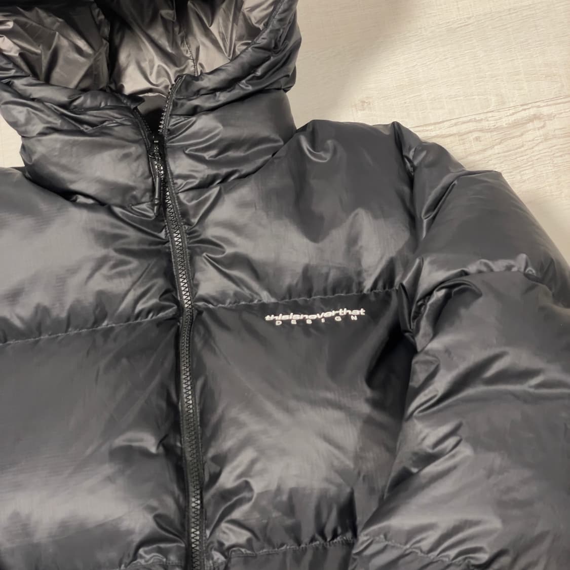 디스이즈네버댓 덕다운 퍼텍스 후드 패딩 블랙 M 상품이미지2