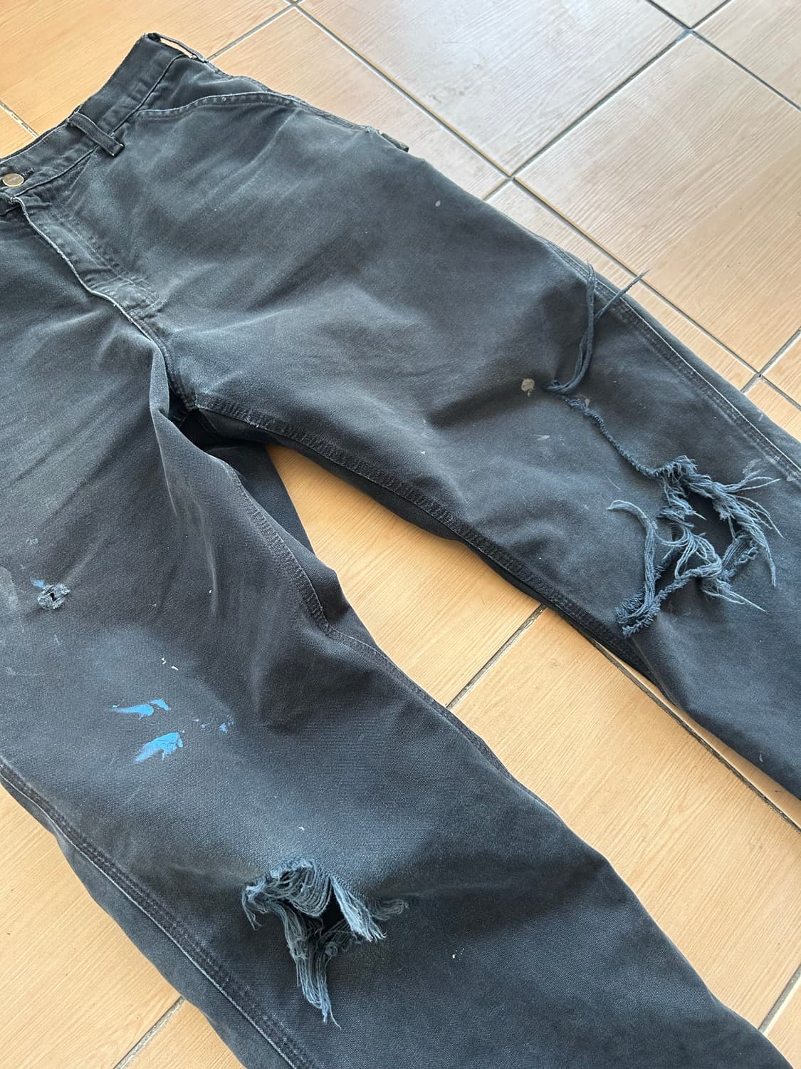 칼하트 B11 싱글니 블랙 34in 상품이미지2