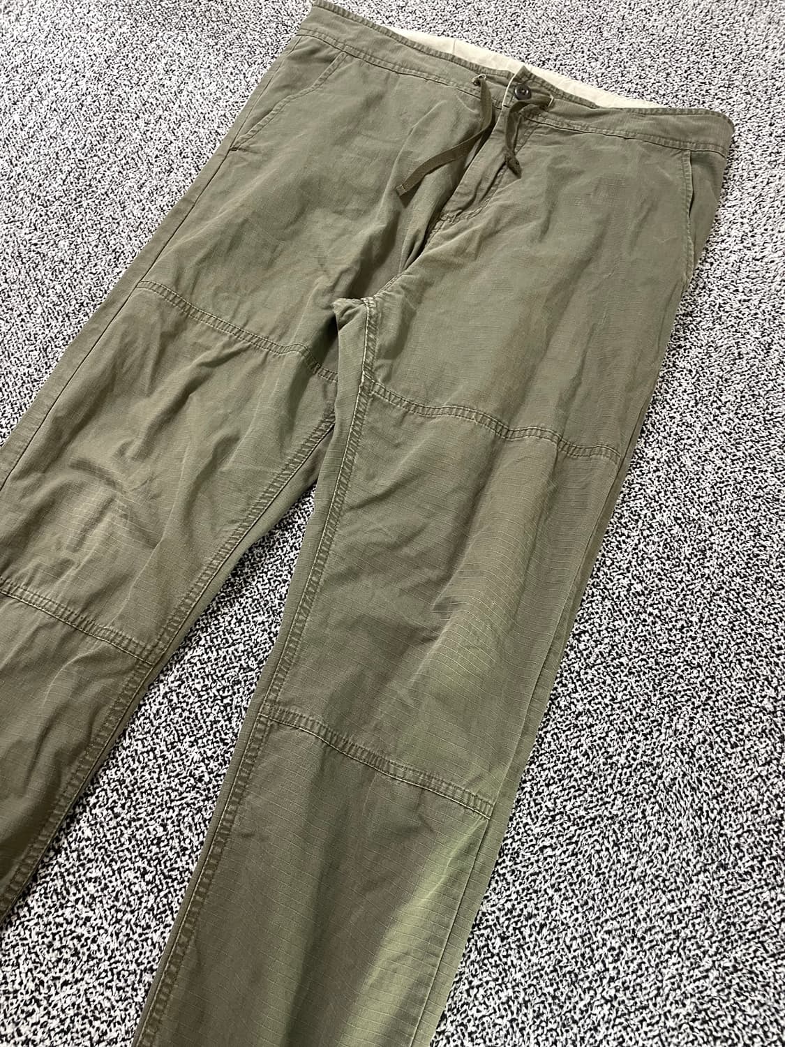 빈티지9. 칼하트 더블니 패치 조거 팬츠 워크팬츠 바지 카키 상품이미지2