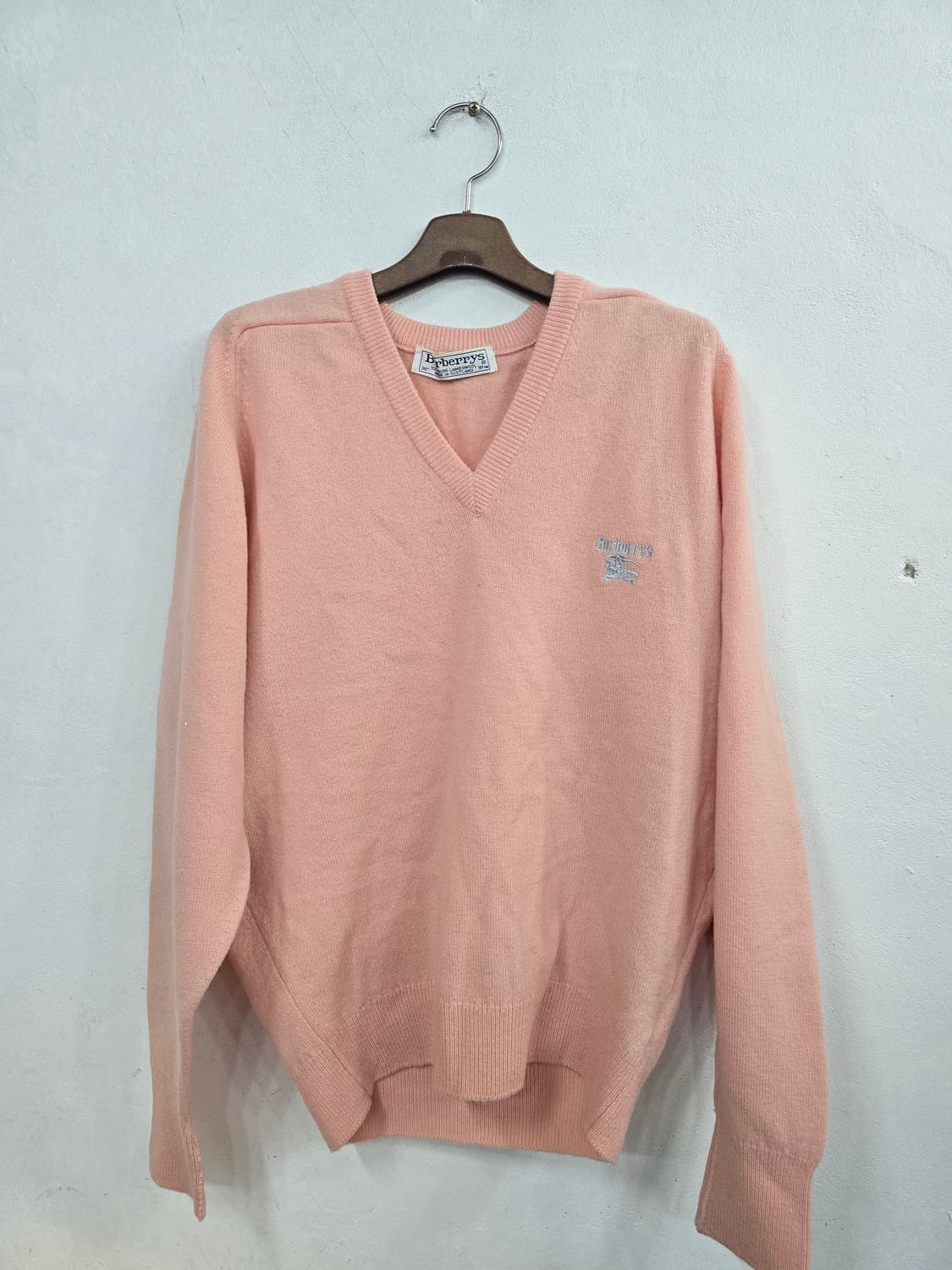 90s 버버리 램스울 니트 made  in SCOTLAND 상품이미지1