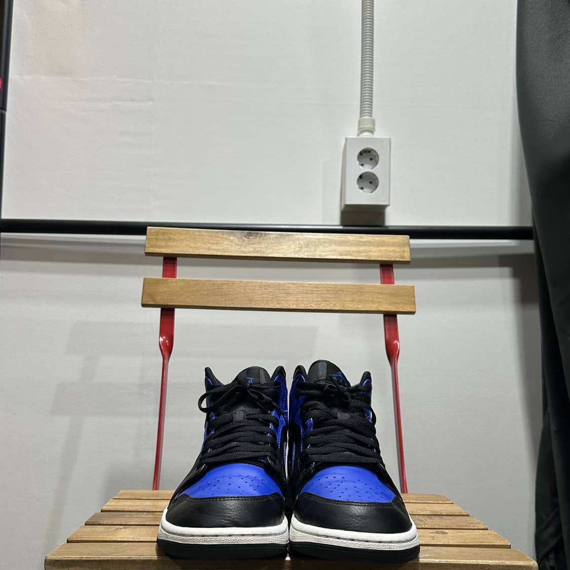 280) 나이키 운동화 남성 남자 신발 에어 조던1 미드 로얄 블루 상품이미지2