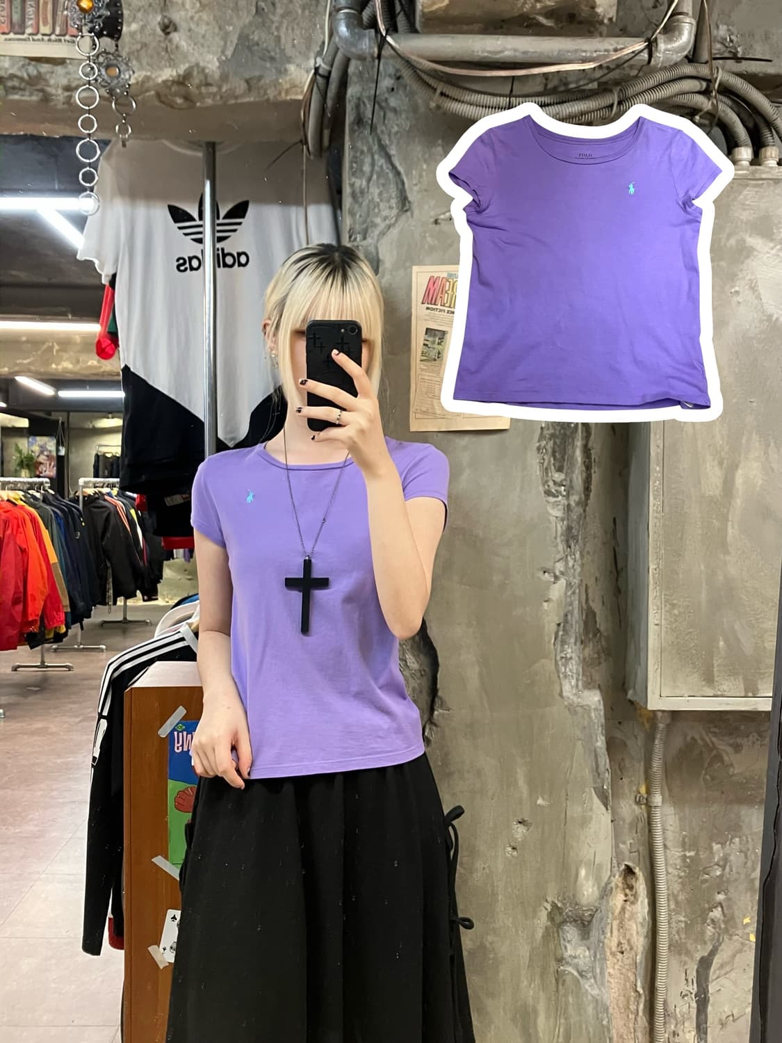 폴로 랄프로렌 티셔츠 퍼플 XL #csz2018 상품이미지1