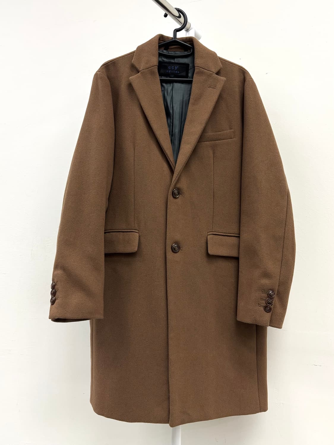 빈티지 브라운 울 코트 상품이미지7