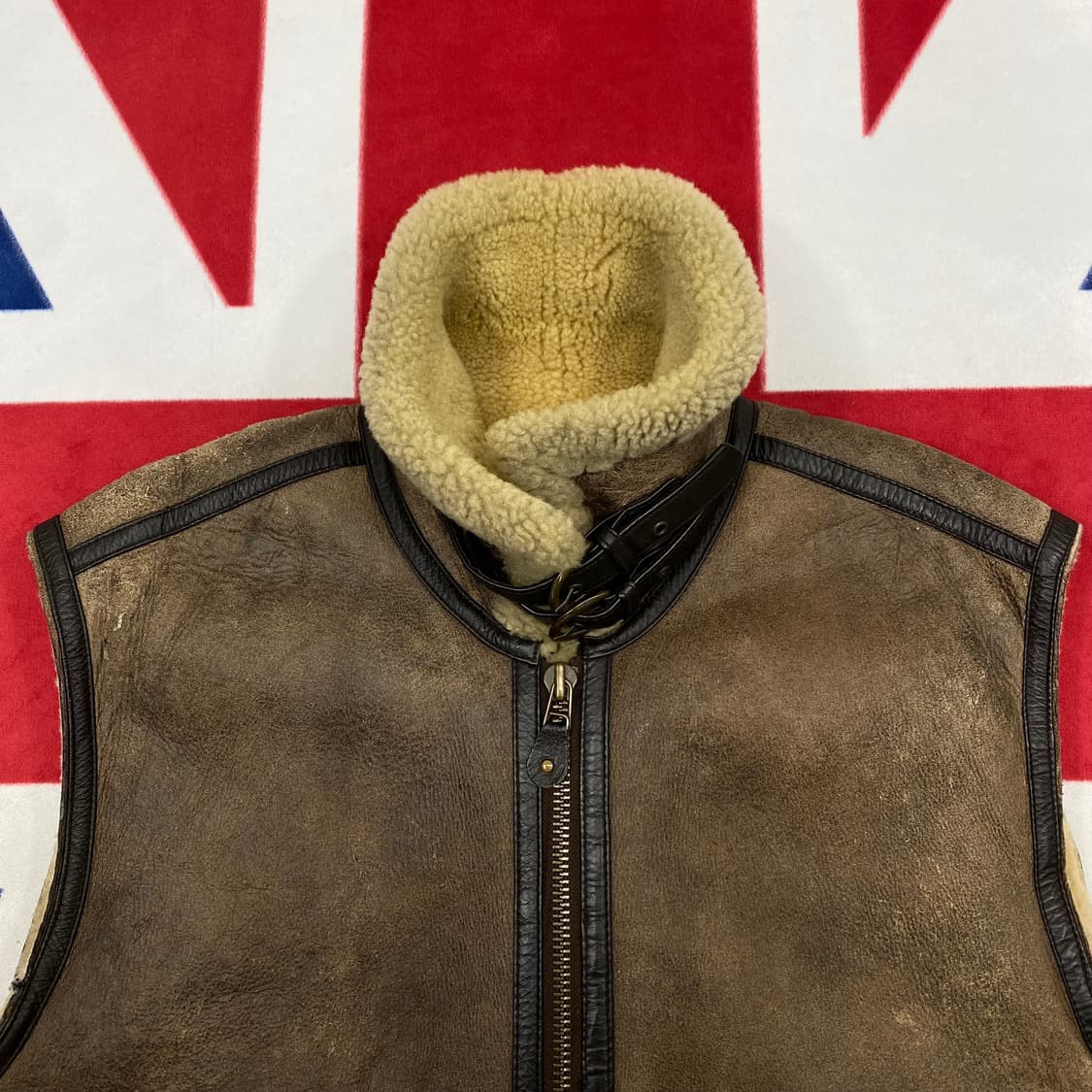 B-3 무스탕 베스트 L  상품이미지2