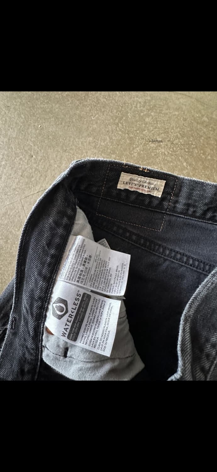 Levis 리바이스 501 스트레이트 흑청 w32 상품이미지4