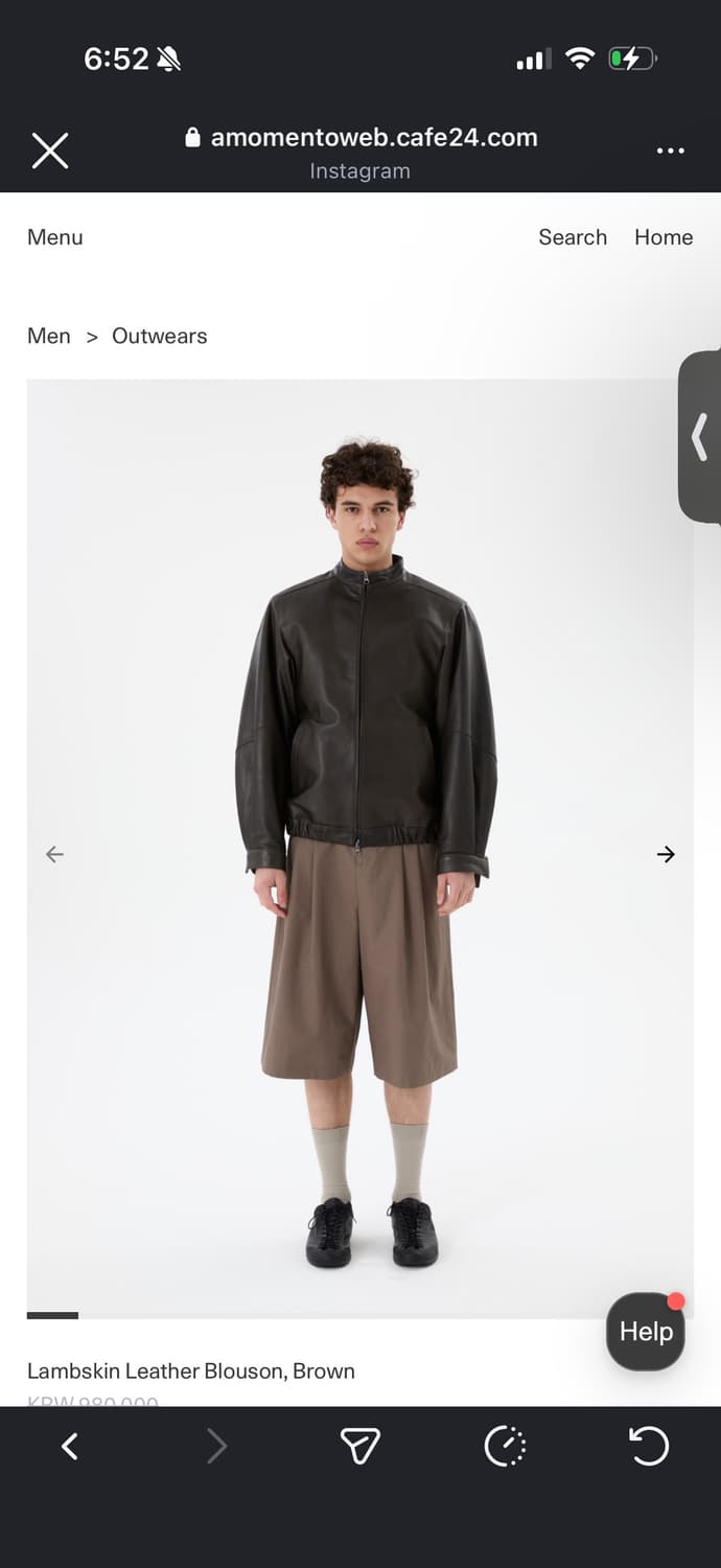 아모멘토 램스킨 레더 블루종 구합니다 ㅠㅠ 상품이미지1