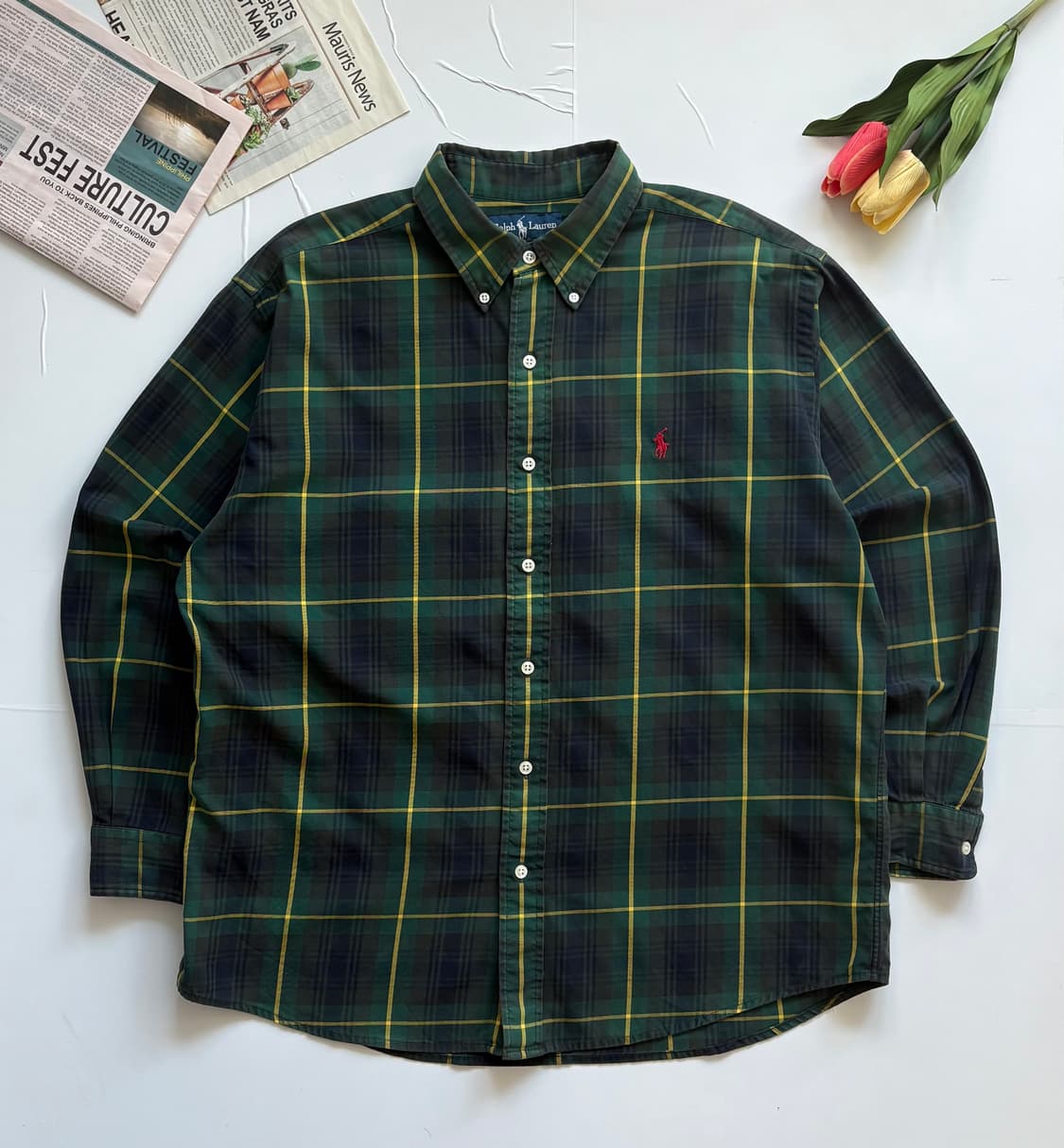 Polo 폴로랄프로렌 타탄 체크 셔츠 상품이미지2
