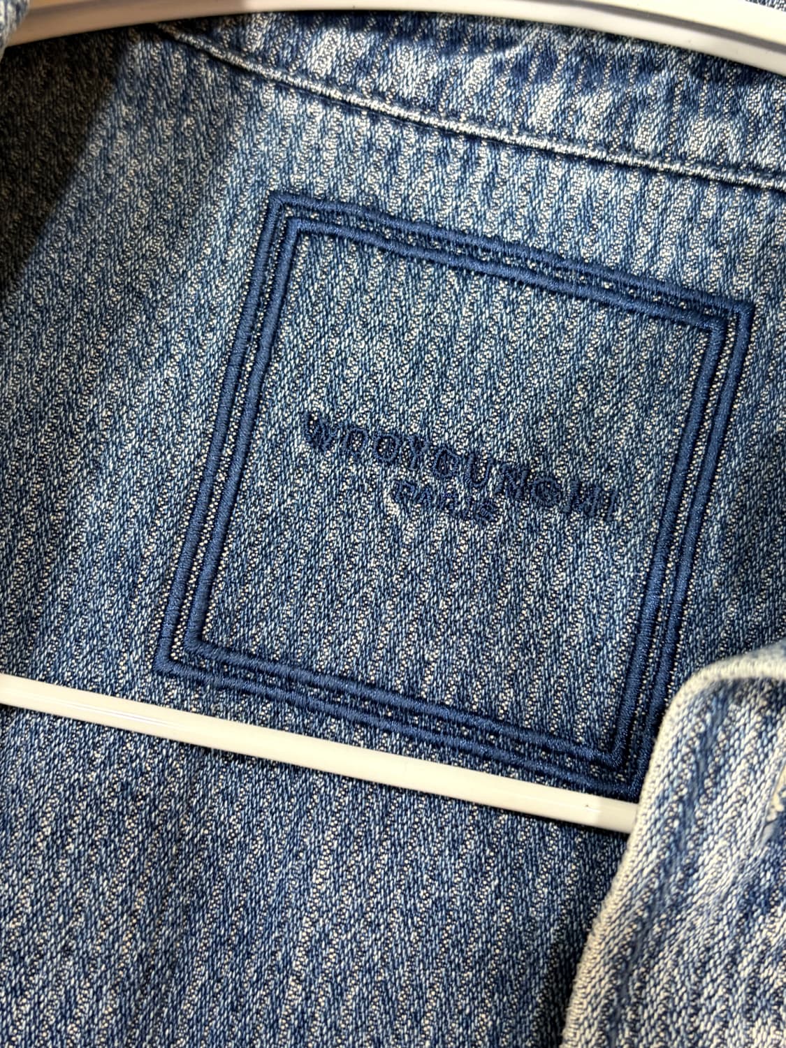 [정품]우영미 코듀로이 데님 백로고 셔츠 블루 상품이미지3