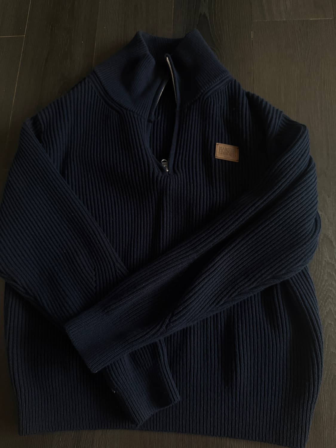 마리떼 프랑소와 저버 하프집업 니트 네이비 상품이미지3