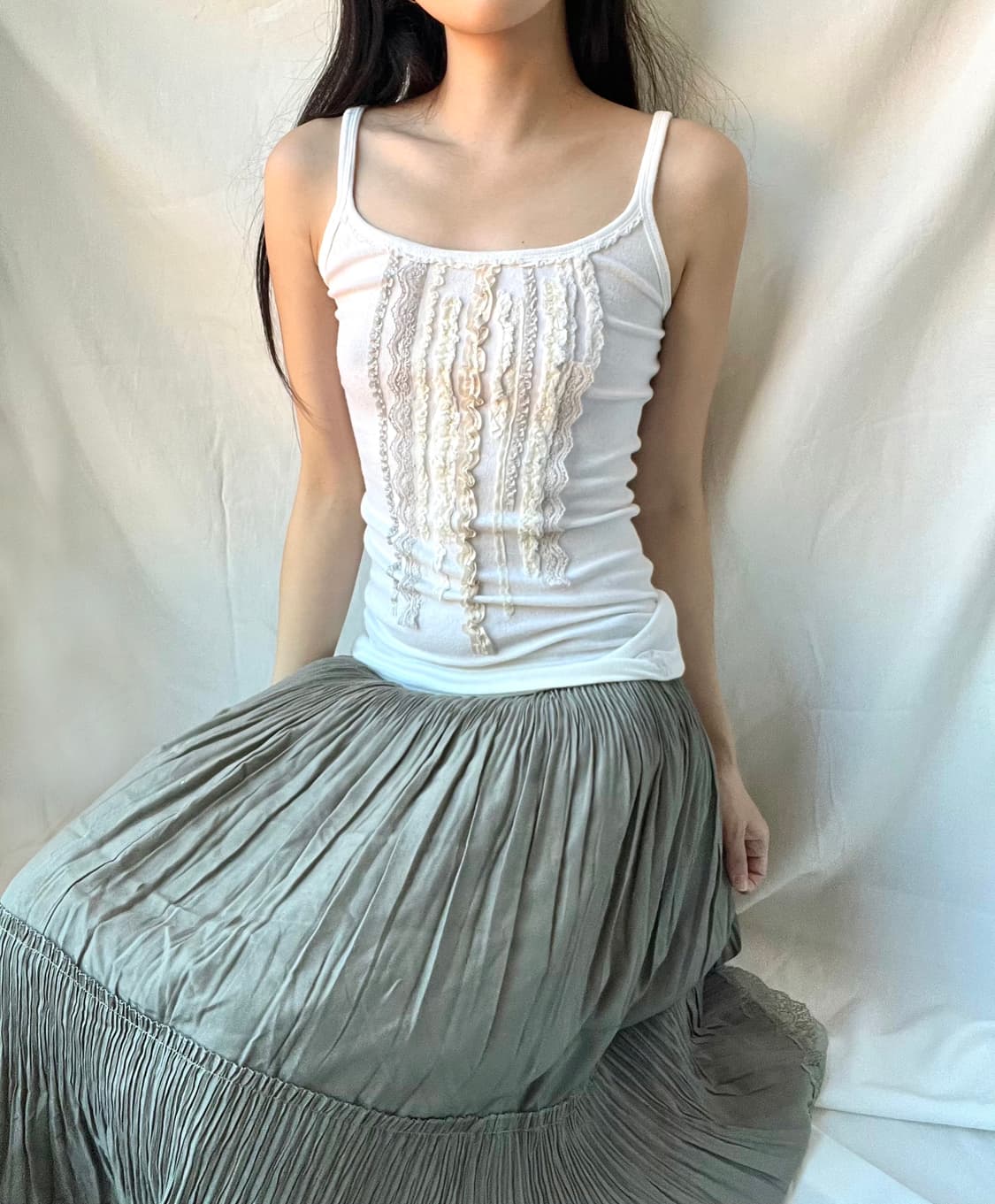 Abecrombie frill silm top 상품이미지3