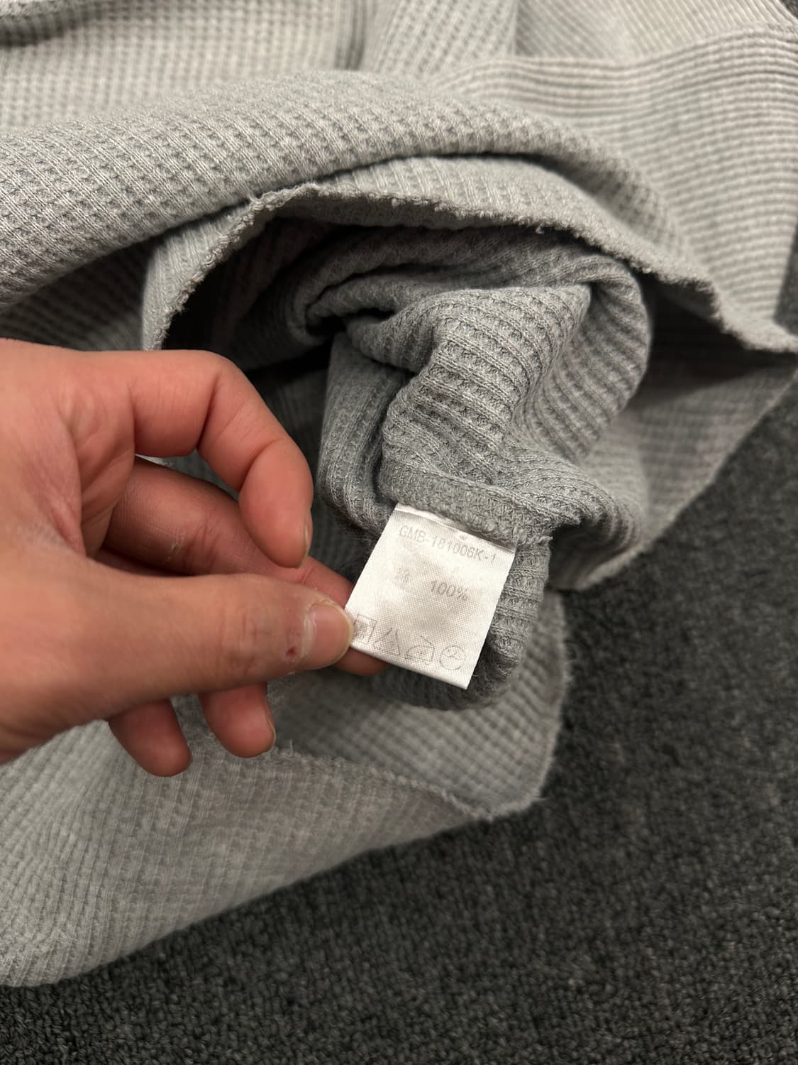 L) Global Work 재패니즈 헨리넥 와플 롱슬리브 긴팔티  상품이미지7