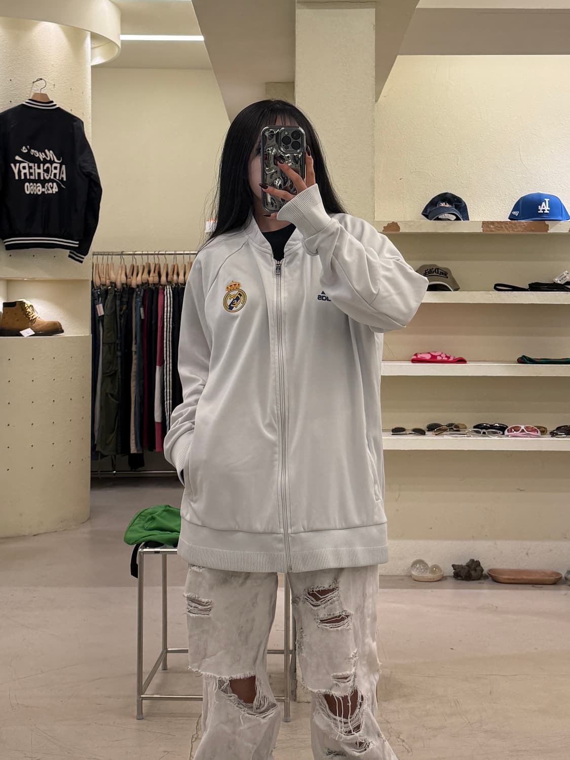 아디다스 레알 마드리드 로고 트랙 자켓 U1162 상품이미지1