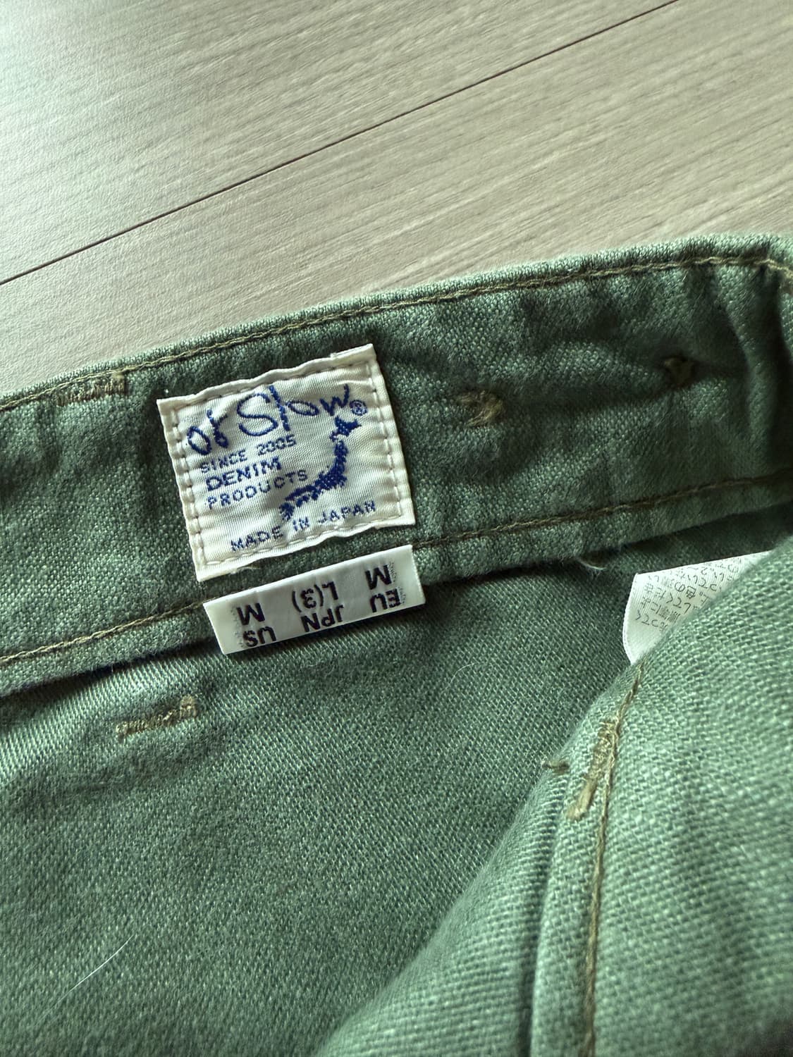 orslow 오어슬로우 퍼티그 레귤러핏 3사이즈 수선제품 상품이미지2