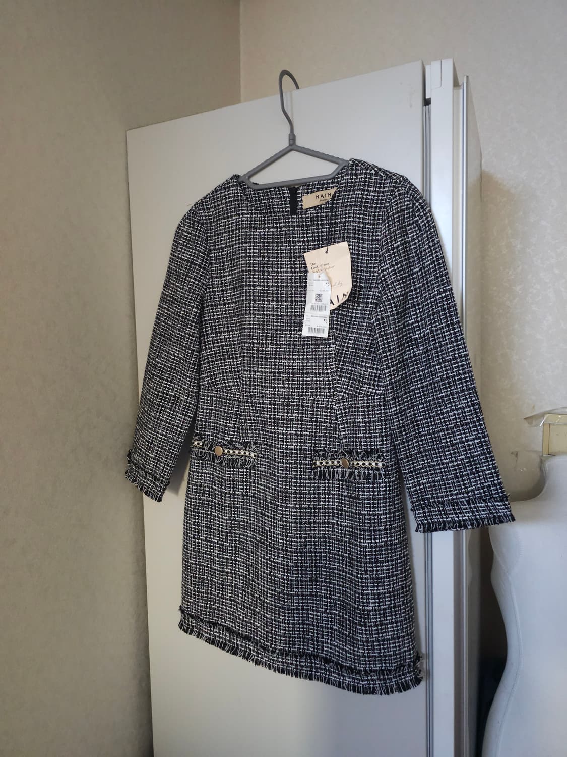 새상품)나인 아뜰리에 트위드 미니원피스 상품이미지1