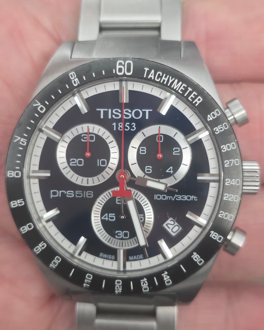 티쏘 (TISSOT) PRS516 크로노그래프 메탈 시계 보증서포함 풀박 상품이미지2