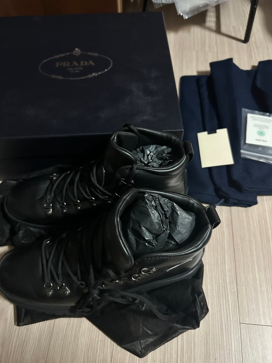 프랭크오션 프라다 레더 마운틴 부츠 uk10 상품이미지8