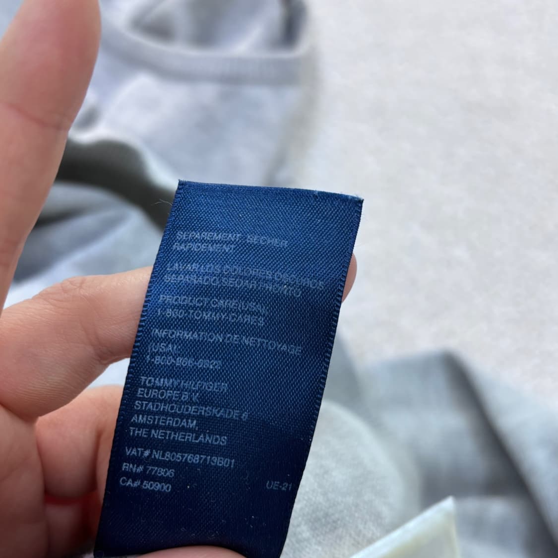 L 타미힐피거 스몰로고 맨투맨 티셔츠 0427E 상품이미지4