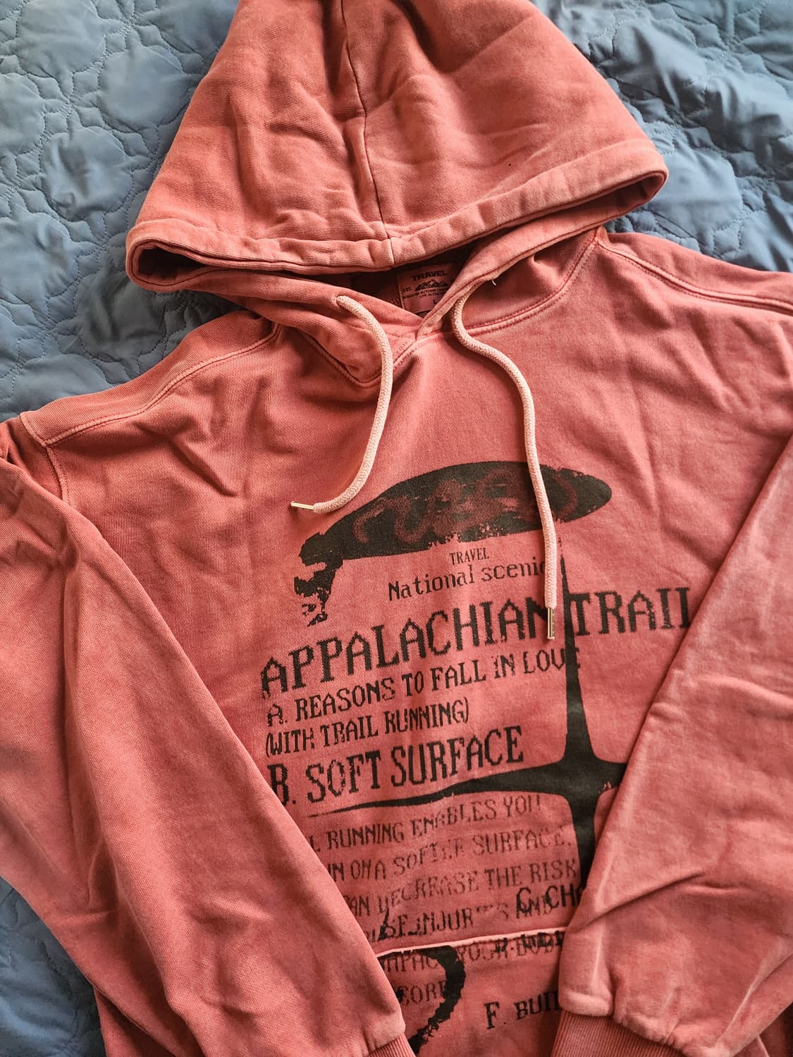 트래블 리즌 트레일 후드티 상그리아 레드 L 상품이미지3