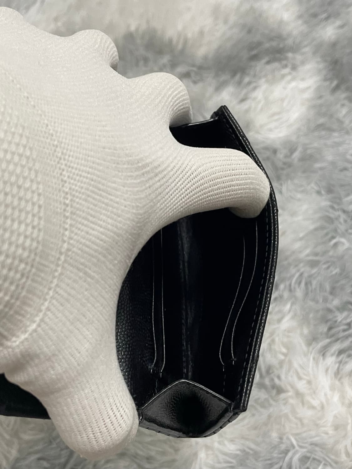 입생로랑 마틀라세 엔벨로프 중지갑 블랙 [os] 상품이미지7