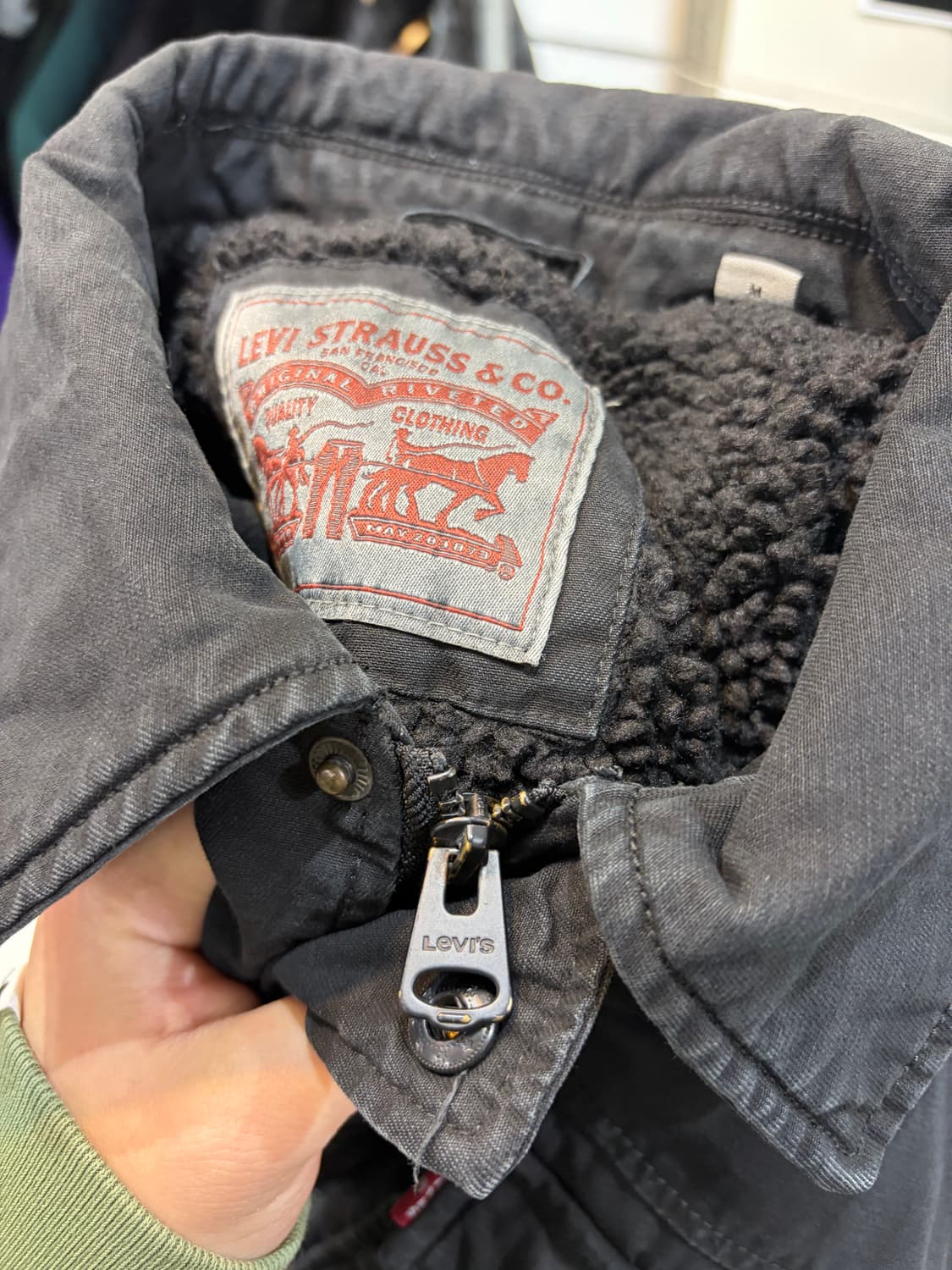 리바이스 보아털 피그먼트 워크 자켓 상품이미지6