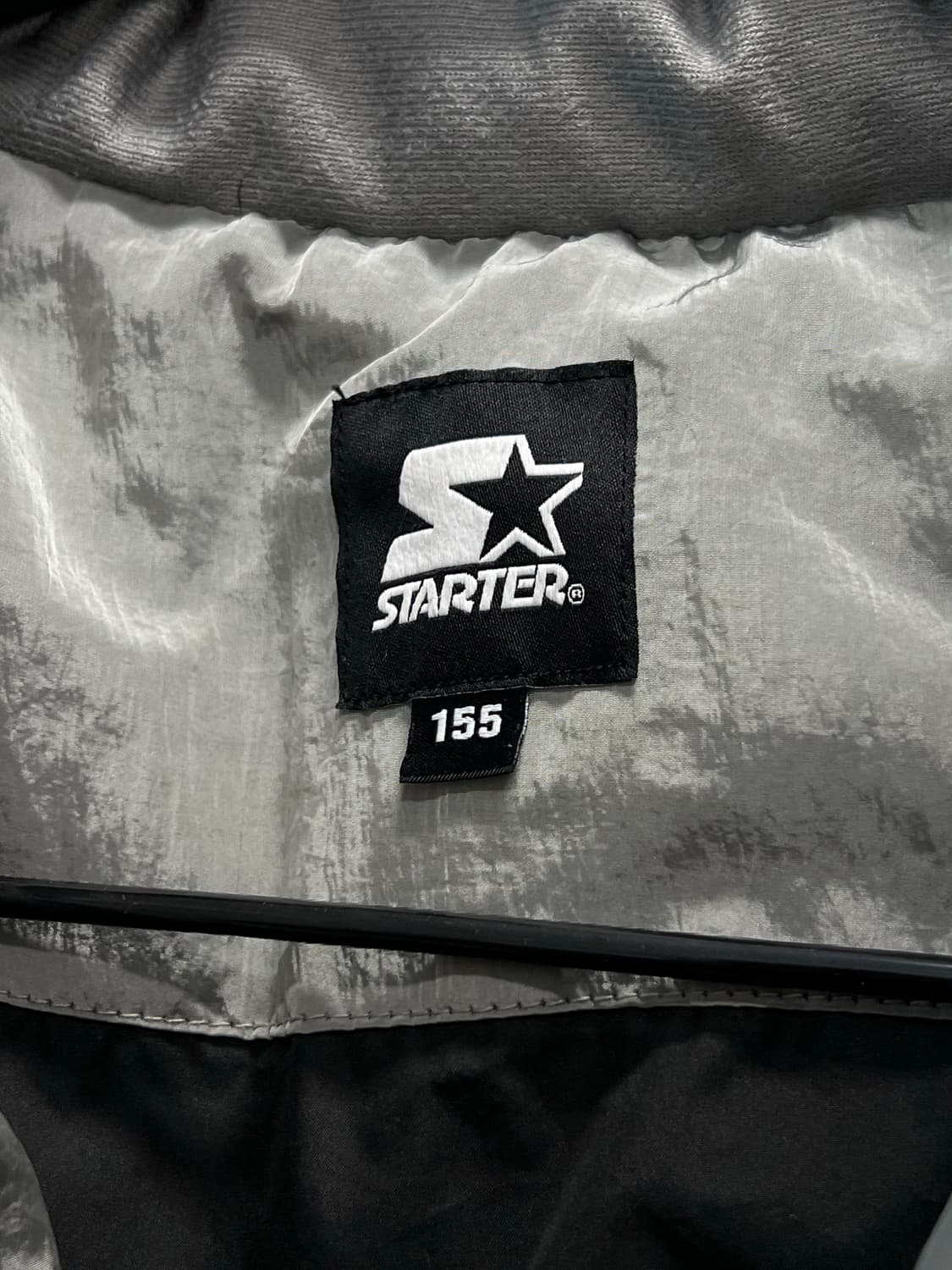 스타터 키즈/우먼스 덕다운 나일론 패딩 자켓 실버 상품이미지5