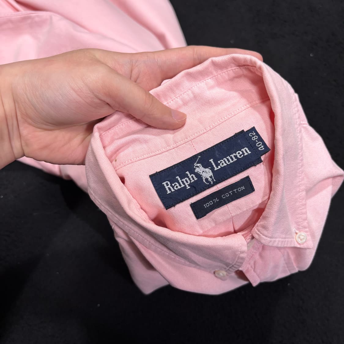 105 폴로 랄프로렌 분홍 컬러포니 옥스포드 셔츠 상품이미지4