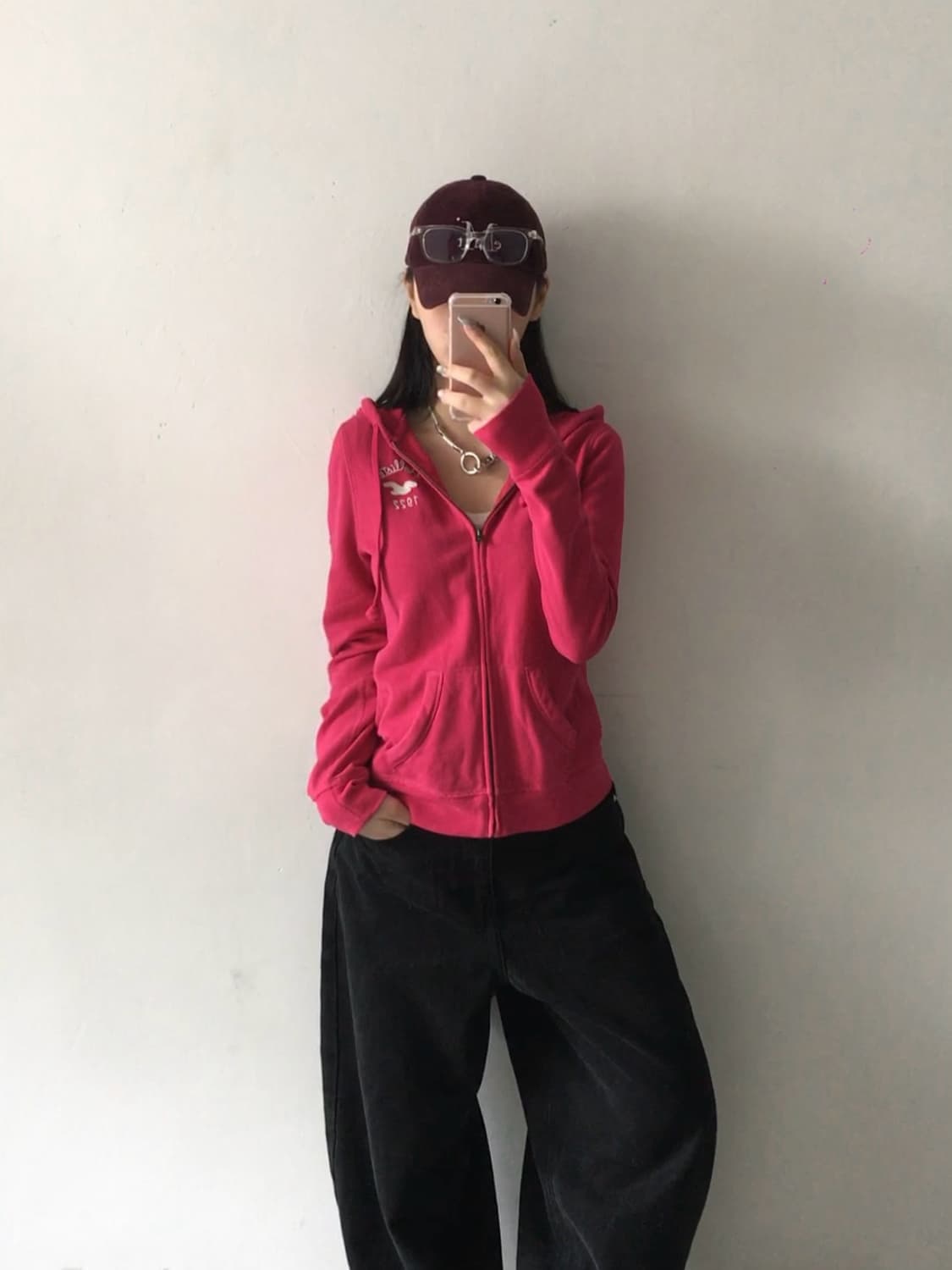 홀리스터 미니 패치로고 후드집업 상품이미지1