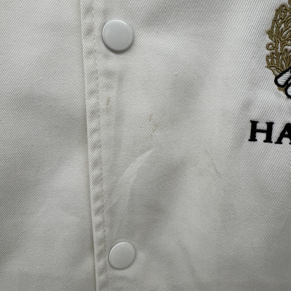 하버드 화이트 스타디움 자켓 남성 L 상품이미지3