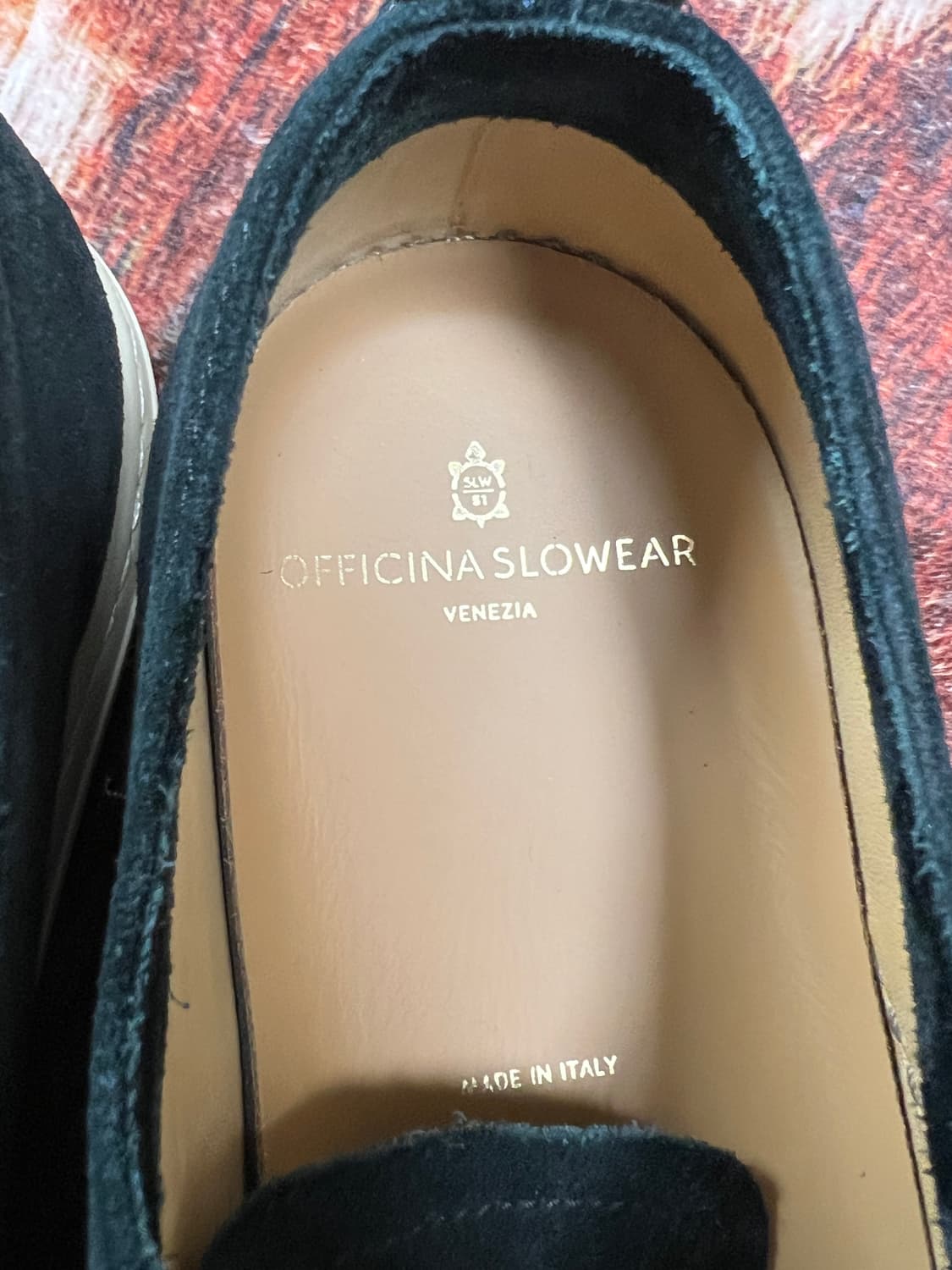 [40] 오피치나 슬로웨어 블랙 스웨이드 스니커즈  상품이미지6