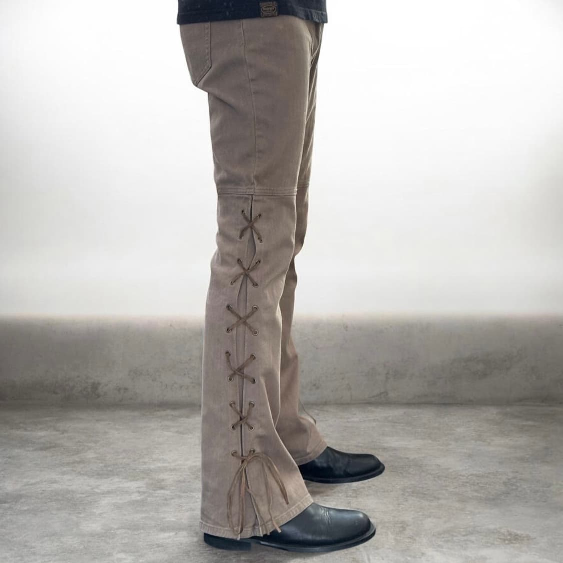 JPN 웨스턴 디테일 플레어 부츠컷 팬츠 상품이미지2